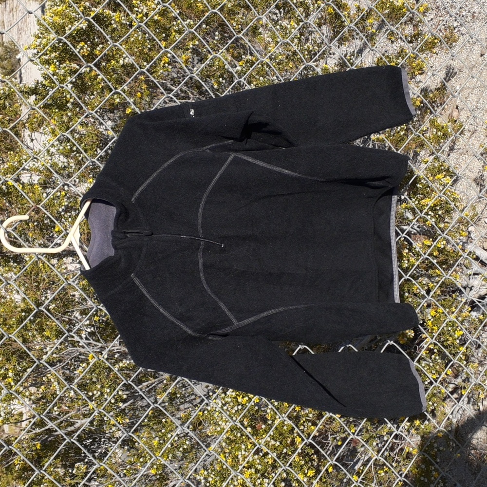 Champion Black Partial Zip Jacket, Size S